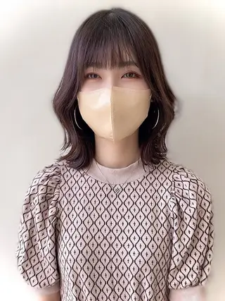 ミディアム ムラ修正ブリーチ 山田眞之介のヘアスタイル