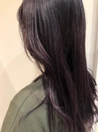 セミロング カラー 大河原 美優のヘアスタイル