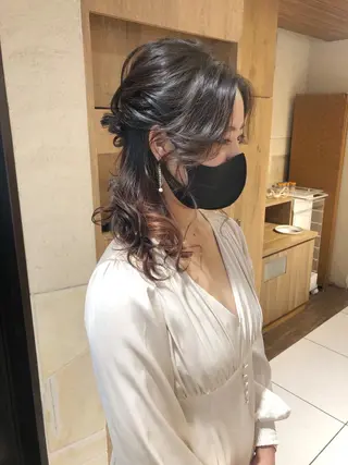 ミディアム ヘアアレンジ 【ディレクター 🧸🤍田澤 唯那】のヘアスタイル