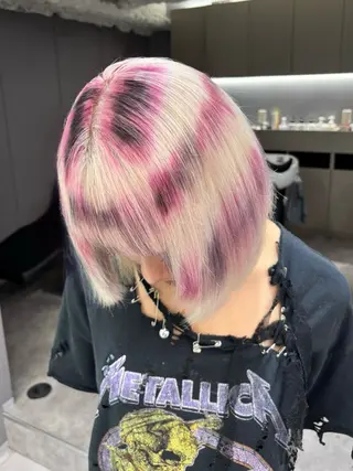 ミディアム カラー 名古屋／デザイン／ ブリーチ/松井亮磨のヘアスタイル