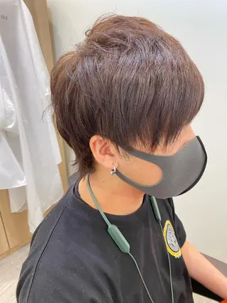 メンズ マツモト カラー/ショートボブのヘアスタイル