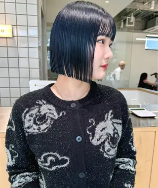 ショート hollo渋谷所属・切りっぱなしボブ /DAIKIのヘアスタイル