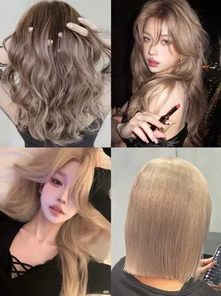 セミロング カラー 🫧 栄ハイトーン Yasuyo🫧のヘアスタイル