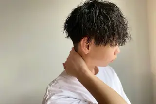 ショート パーマ メンズ LOM/メンズサロン 狸小路7丁目のヘアスタイル