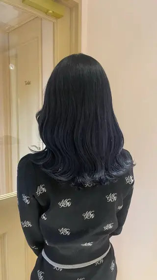 ミディアム マホ/日吉/髪質改善 /レイヤー/ガーリーのヘアスタイル