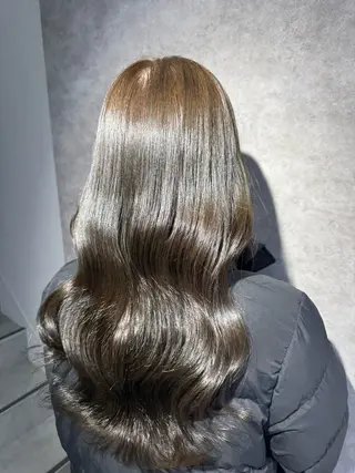 ロング カラー レイヤーカット/ 縮毛矯正/西野和裕のヘアスタイル