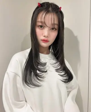 ロング カラー PELE アネックス梅田茶屋町店所属・PELE ハイトーン RIMUのヘアスタイル