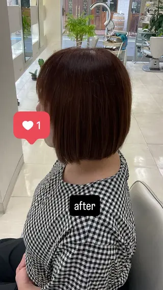 ショート タカハシ リナのヘアスタイル