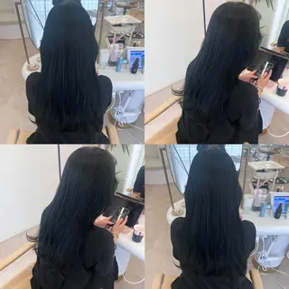 セミロング ✨ブリーチ/顔周り レイヤー¦YUKA✨のヘアスタイル