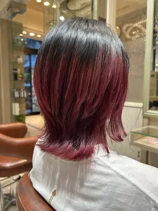 ミディアム カラー 一戸 拓斗のヘアスタイル