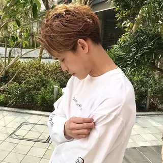 ショート カラー メンズ 松田 卓也のヘアスタイル