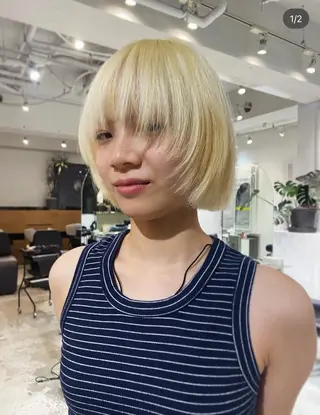 ショート カラー P.S.Gemmie所属・スプリング/スパイラ ル/パーマ/きららのヘアスタイル