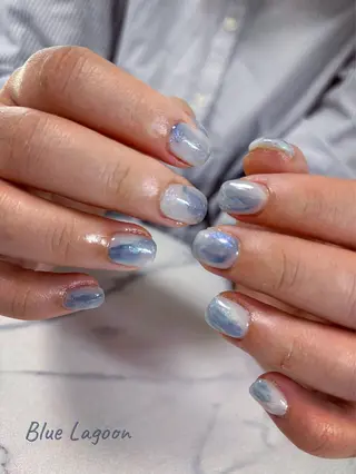 ネイル BlueLagoon 🩵 KUMIのネイルデザイン