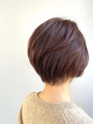 ショート カラー 30代からの大人 ショートのヘアスタイル