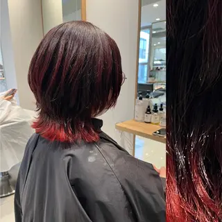 ミディアム カラー ヘアアレンジ stylist ◎RUKI.のヘアスタイル