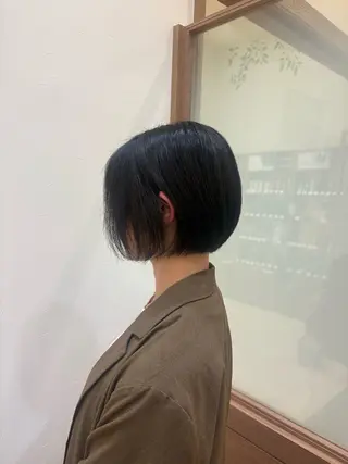 ショート カラー パーマ ヘアアレンジ socie aveda所属・Moe🫧 ショート🩶のヘアスタイル