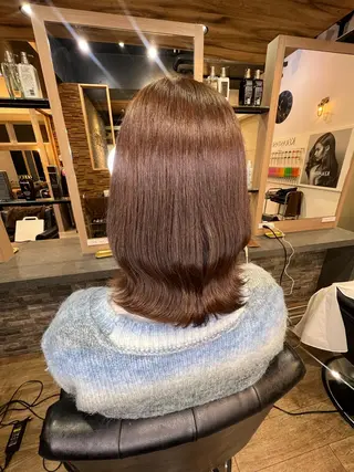 ミディアム カラー ヘアアレンジ 横浜/エクステ特化× 艶カラー/あいかのヘアスタイル