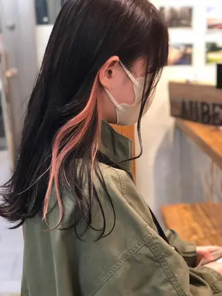 セミロング カラー 🫧艶髪🫧ヘアケア 🫧鎌田凌太のヘアスタイル