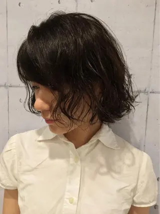 ショート パーマ 韓・中華美女ヘア 🇰🇷×🇨🇳のヘアスタイル