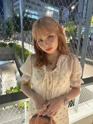 ロング カラー ヘアアレンジ ブリーチなし/ レイヤー🌿runaのヘアスタイル