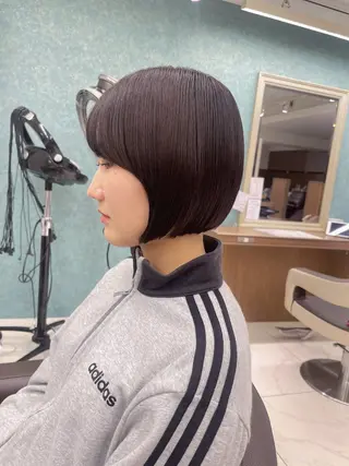 ミディアム カラー パーマ 福島成美/髪質改善 縮毛矯正/カラーのヘアスタイル