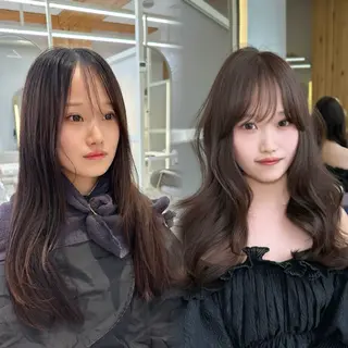 ロング oto🎀×美髪× シースルー前髪🤍のヘアスタイル