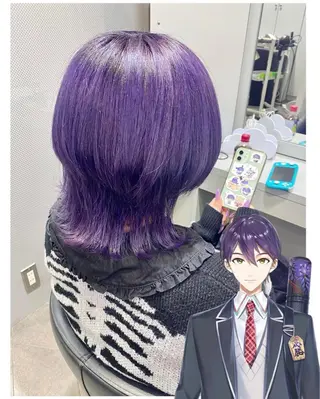 ショート カラー GARU-ガル-所属・TSUNO🦖 派手髪/オタク美容師のヘアスタイル