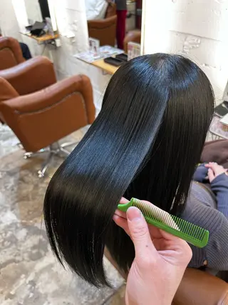 ロング カラー AMBERGLEAM Hair&Cloth Yoga所属・Ryo☘縮毛矯正/ パーマ/ブリーチ/のヘアスタイル