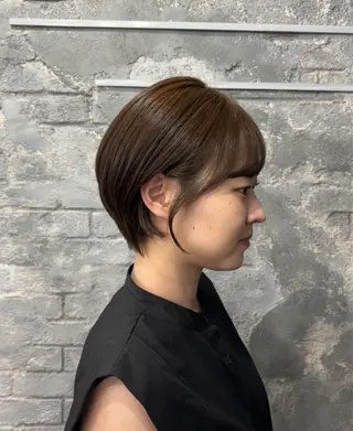 ショート 🍑カラーモデル 募集中もえ🍑のヘアスタイル