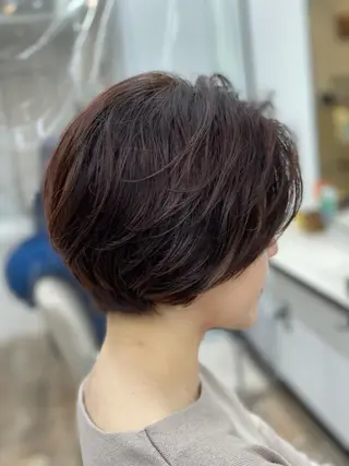 ショート パーマ 栄/久屋大通り/韓国 /透明感/横山🩵のヘアスタイル