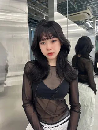 ロング 銀座/韓国/ワンホン 🤍艶髪🖤nahoのヘアスタイル