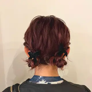ショート ヘアアレンジ 🍒 Rino 🍒 カットモデル募集中のヘアスタイル