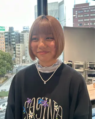 ミディアム 寺川留以 /カットモデル募集中のヘアスタイル