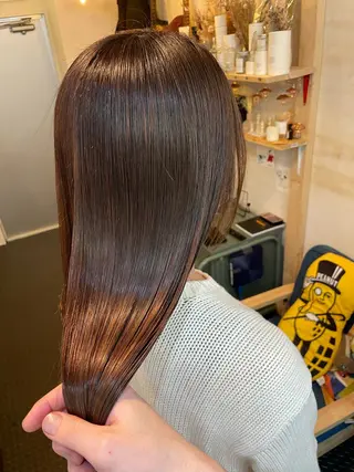 ミディアム SUN GLOW サングロウ所属・水素トリートメント/ 髪質改善/ナカノメのヘアスタイル