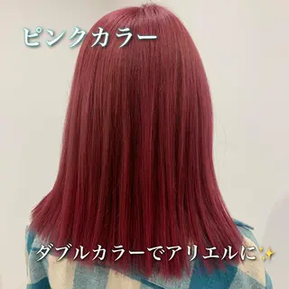セミロング カラー 中本 達也のヘアスタイル