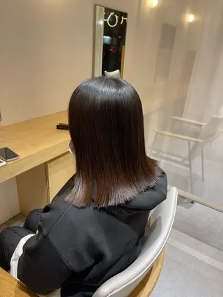 ミディアム パーマ three所属・🦄今西 利音🦄のヘアスタイル