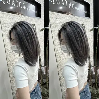 ミディアム Y Uのヘアスタイル
