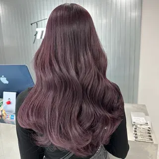 ロング カラー ダブルカラー 韓国ヘアKYONのヘアスタイル