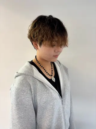 ショート パーマ 小嶋 咲輝のヘアスタイル