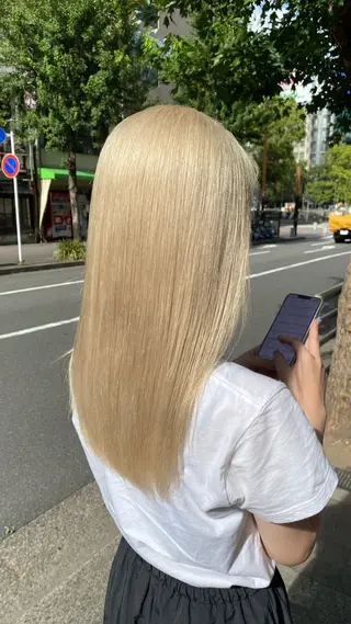 ロング カラー 名古屋栄/ブリーチ/ ボブ🧃木下桃嘉のヘアスタイル