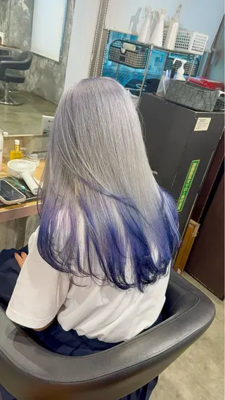 セミロング カラー ヘアアレンジ 💎韓国/ レイヤー カット/ 暖色🫧のヘアスタイル