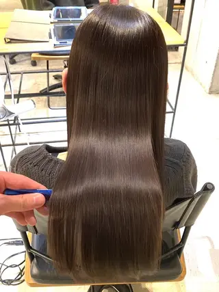 ロング ベージュカラー🧸/ 松崎/東区/田中理沙のヘアスタイル