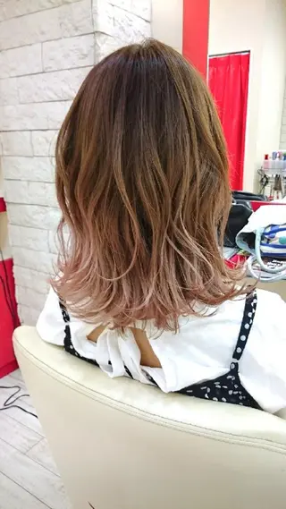 ミディアム カラー Le Lien カジのヘアスタイル