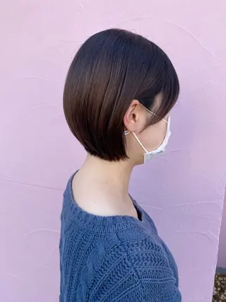 ショート あいさ🤍ムラ無しカ ラー🤍のヘアスタイル