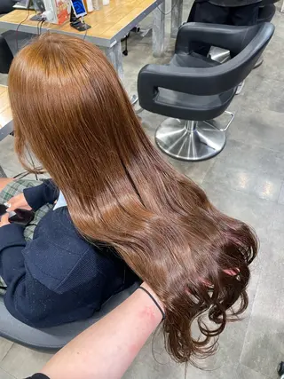 ロング カラー 🤍ベージュ/透明感 韓国ヘア/まりん🤍のヘアスタイル