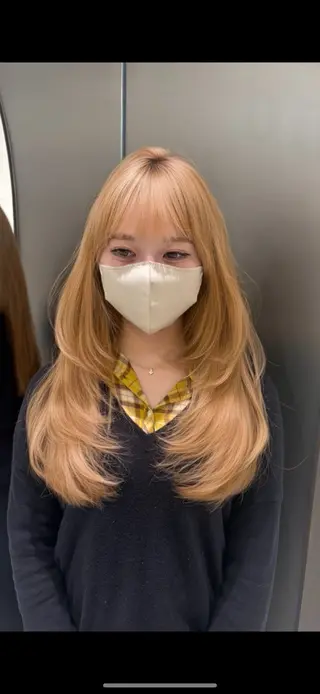 ロング レイヤーカット/韓国 /伊藤　怜のヘアスタイル