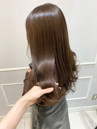 ロング 似合わせ艶髪カラー ❤️ハダユミのヘアスタイル
