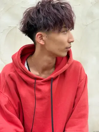 カラー パーマ メンズ ifh iizuka 高橋庸太のヘアスタイル