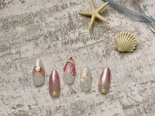 ネイル 佐藤 ニーナ★ラベンダーのネイルデザイン