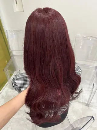 ロング カラー ガーリー♡女の子っぽ ヘア♡ピンクカラー♡のヘアスタイル